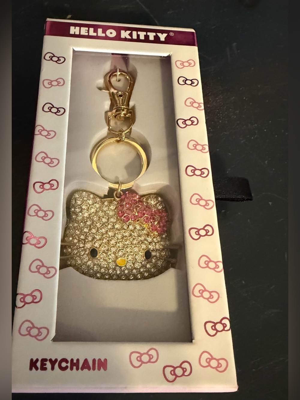Hello Kitty Bling Keychain Bag Charm NIB